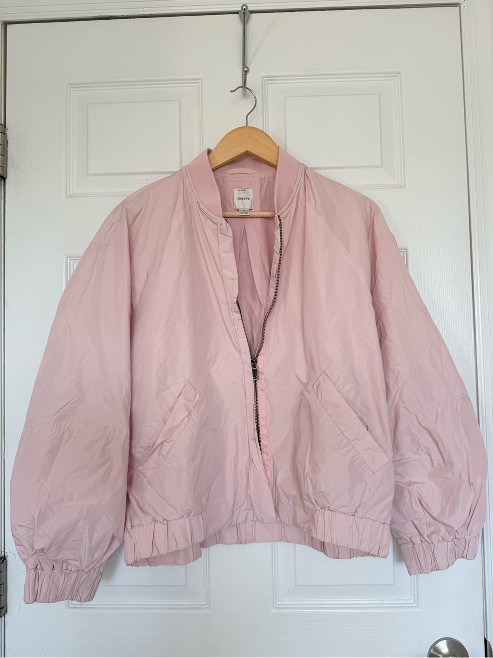 Maeve Light Pink Bomber Jacket - Picture 1 of 3